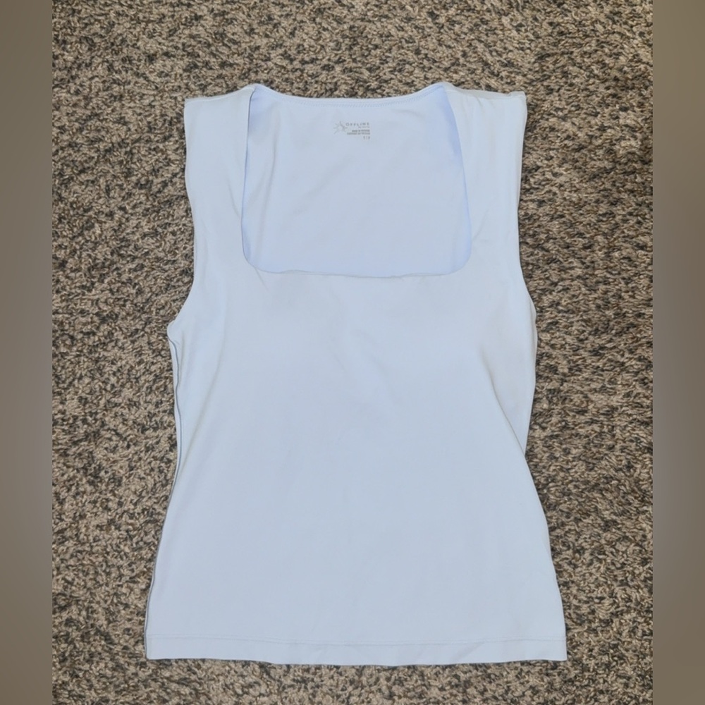 Aerie Offline Active Light Blue Sleeveless Top